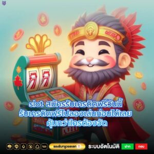 slot สมัครรับเครดิตฟรีวันนี้ รับเครดิตฟรีไปลองเล่นก่อนได้เลย คุ้มกว่าใครต้องจัด